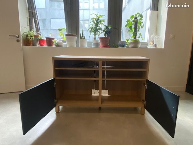 Meuble tv bois clair (image 4)