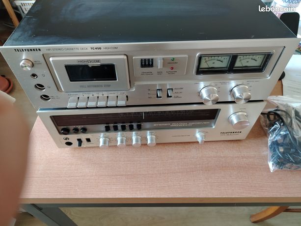 Magnétophone à Bande TELEFUNKEN 98 + Mélangeur - Vintage Années 60