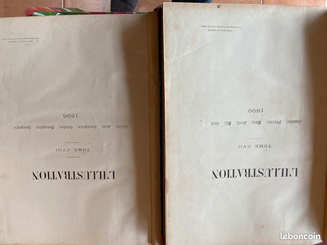 L'illustration journaux 1896 relies 2 tomes (image 2)