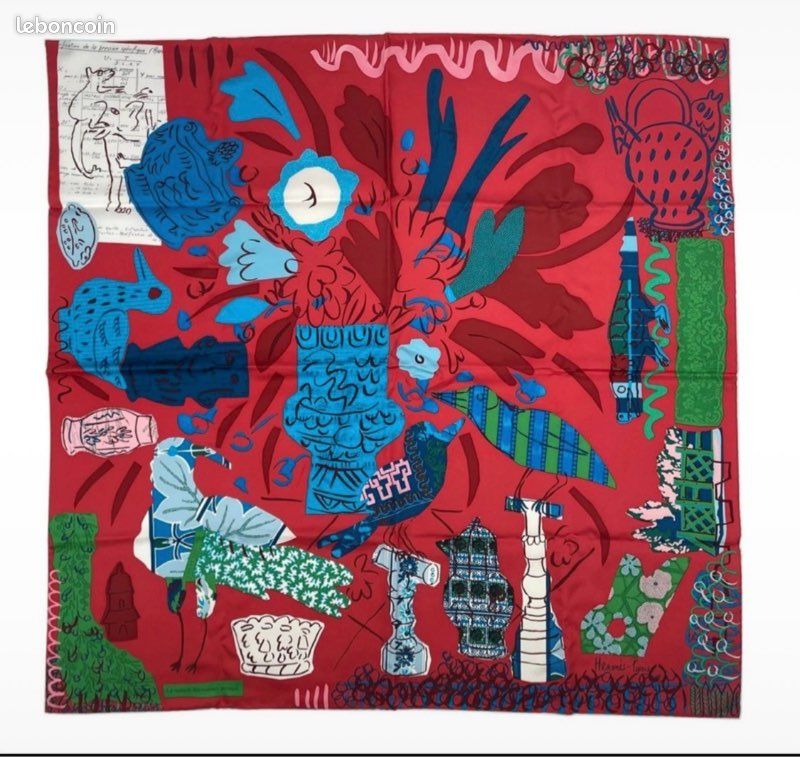Carré en soie Hermès - Bela Silva Maison des oiseaux parleurs (image 1)