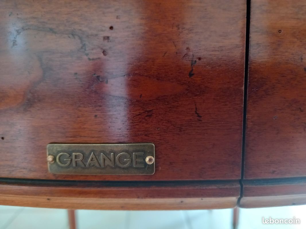 Table Grange en merisier diam. 118 avec rallonges (image 11)