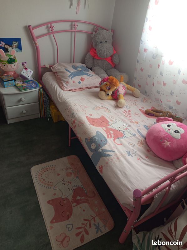 Lit enfant rose 190 x 90 (image 3)