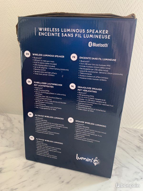 Enceinte lumineuse sans fil (image 6)