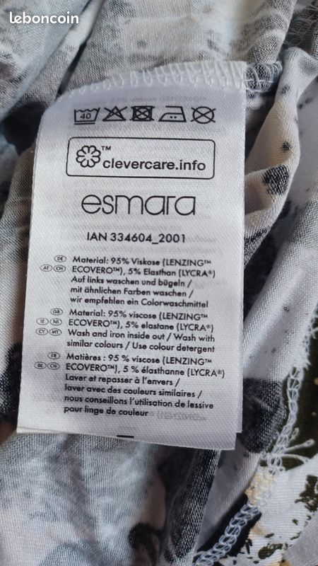 Blouse d'été imprimée
Porté deux ou trois fois
Manches mi-courtes un peu volantées
Col rond
Vendu non repassé
Étiquettes de description supprimées lors de l'achat
Plus de détails à la demande (image 6)