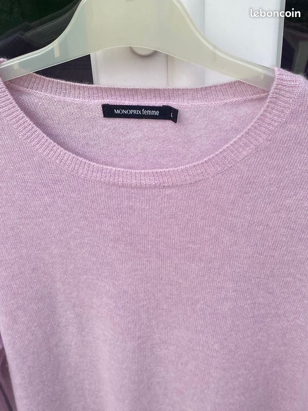 Pull Oversize En Cachemire Monoprix Femme - Gris, Taille S, Neuf Avec étiquettes