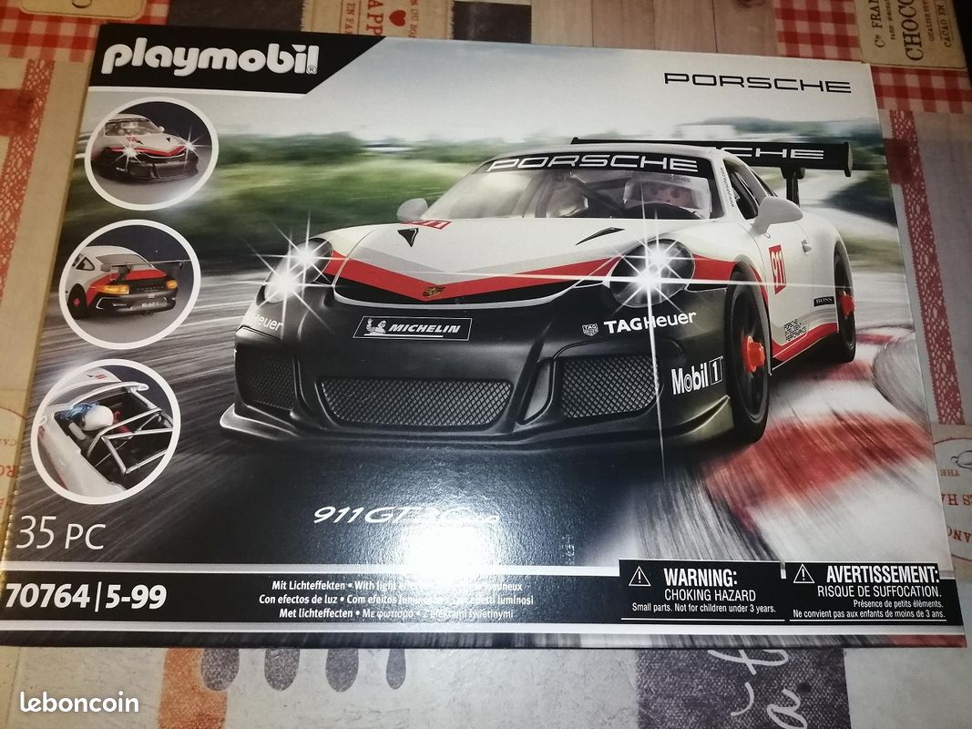 Playmobil 70764 Porsche 911 GT3 Cup - Voiture De Course Avec Effets Sonores Et Lumineux