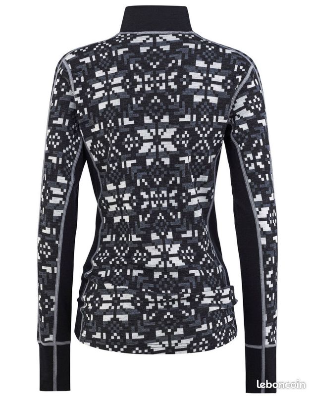 Haut zippé / sous-couche 100% mérinos taille S ou M KARI TRAA (image 2)