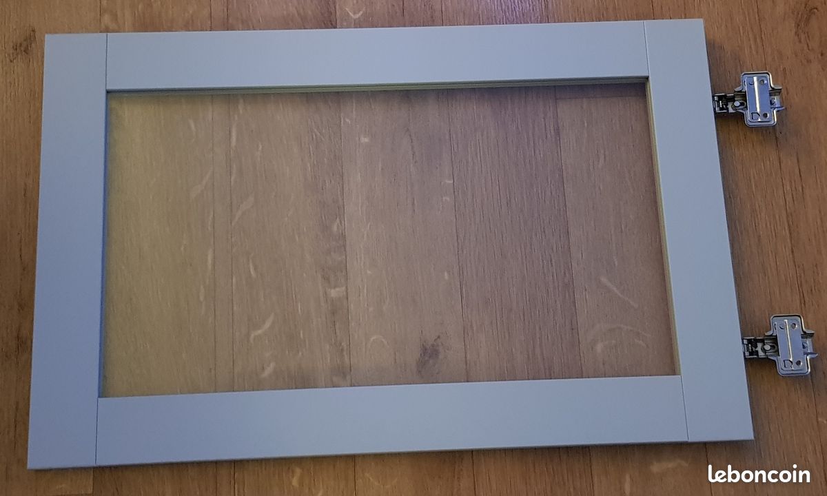Porte verre trempe gris clair-ikea-sindvik-60x38 cm-pour lappviken (image 1)