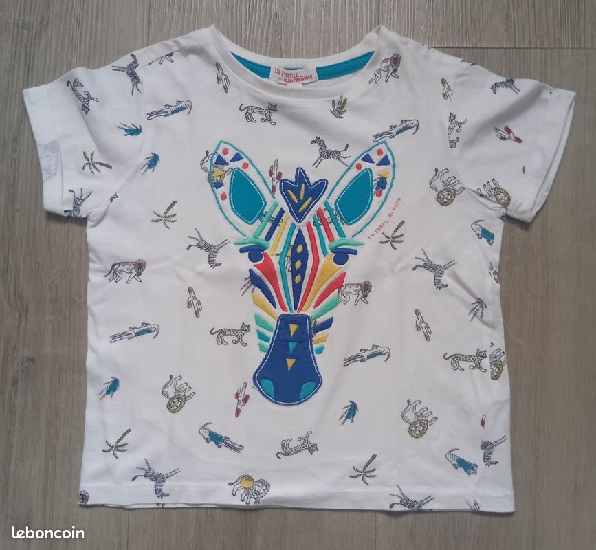 💛 joli tee-shirt brodé. 4ans 💛 (image 1)