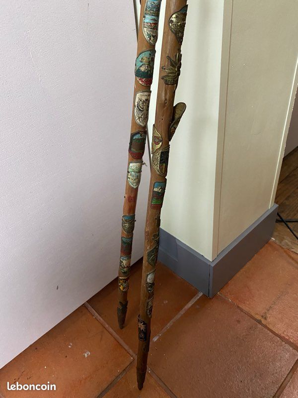 2 Bâtons de marche vintage années 1970 (image 2)