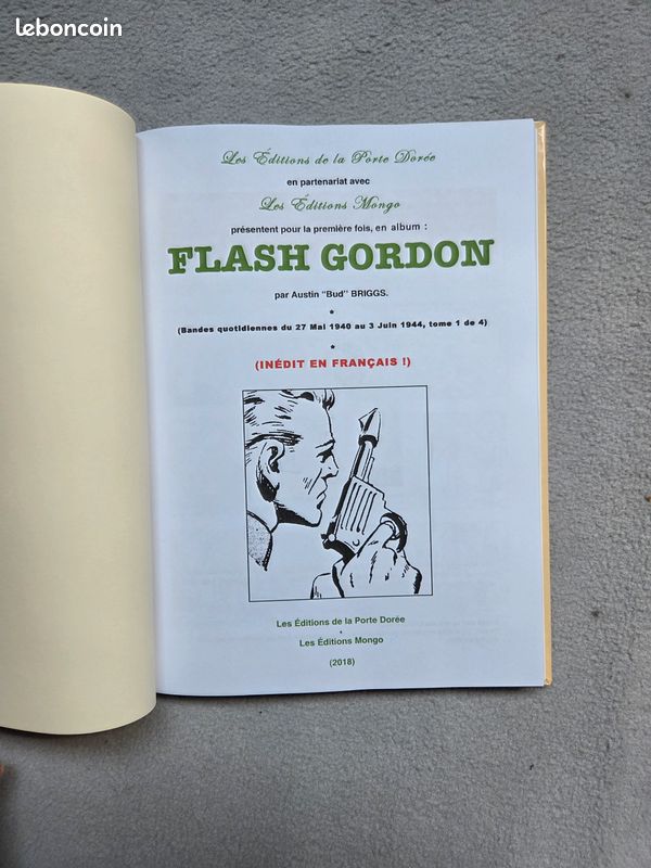 Lot FLASH GORDON Austin BRIGGS Editions La Porte Dorée et Mongo version intégrale L'âge d'or 1940 1944 tomes 1 2 3 4 rare voire introuvable (image 7)