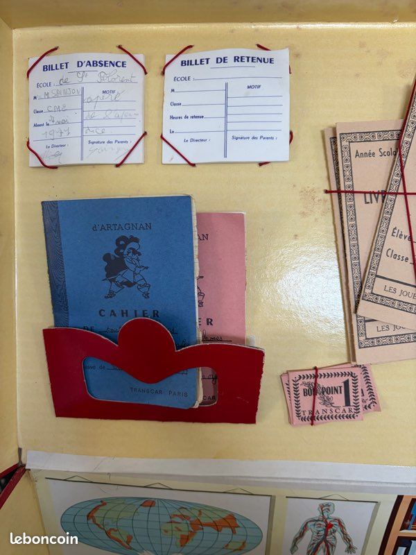 Jouet Ancien École Buissonnière De Transc Ar – Lot Avec 5 Poupées, Vintage