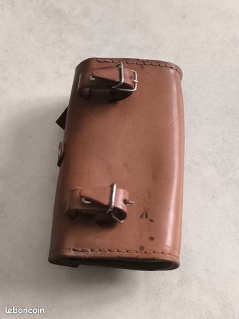 Sacoche Trousse à Outils En Cuir Pour Cadre De Vélo Ancien - Fabrication Française