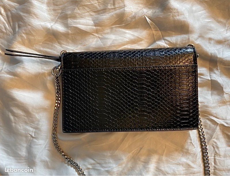 Pochette femme élégante bandoulière noir Versace Jeans Couture très bon état (image 6)