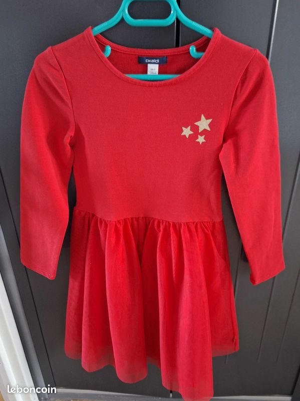 Robe de Noël OKAIDI 8ans excellent état Vêtements