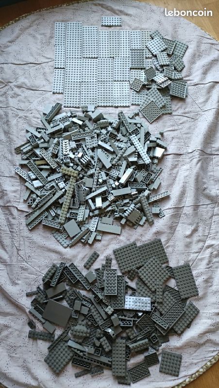 Lego gris vintage en vrac (image 1)