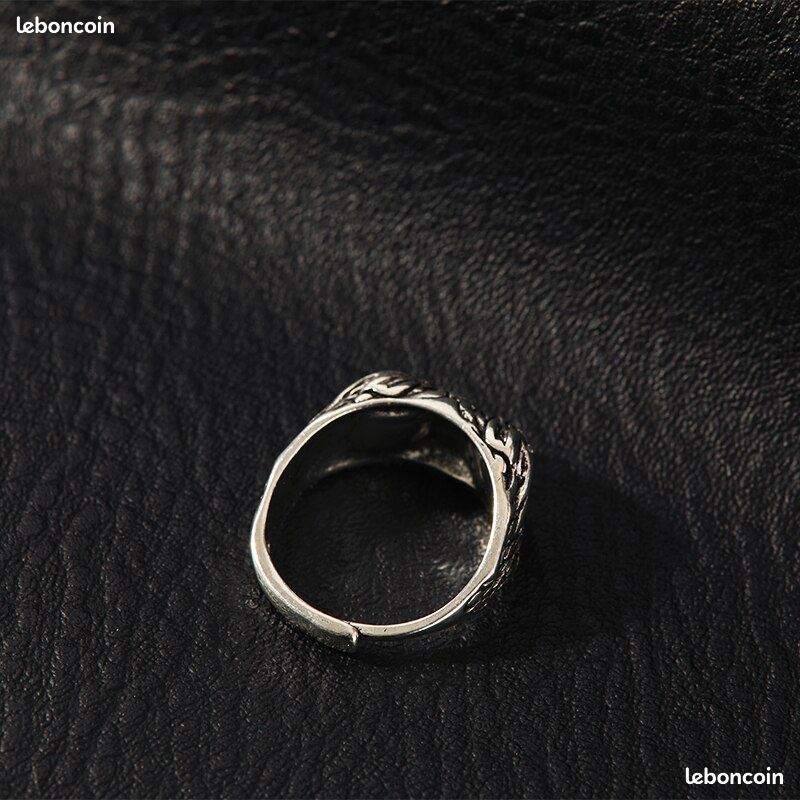 Bagues vintage pour hommes et femmes, réglable, yeux en résine