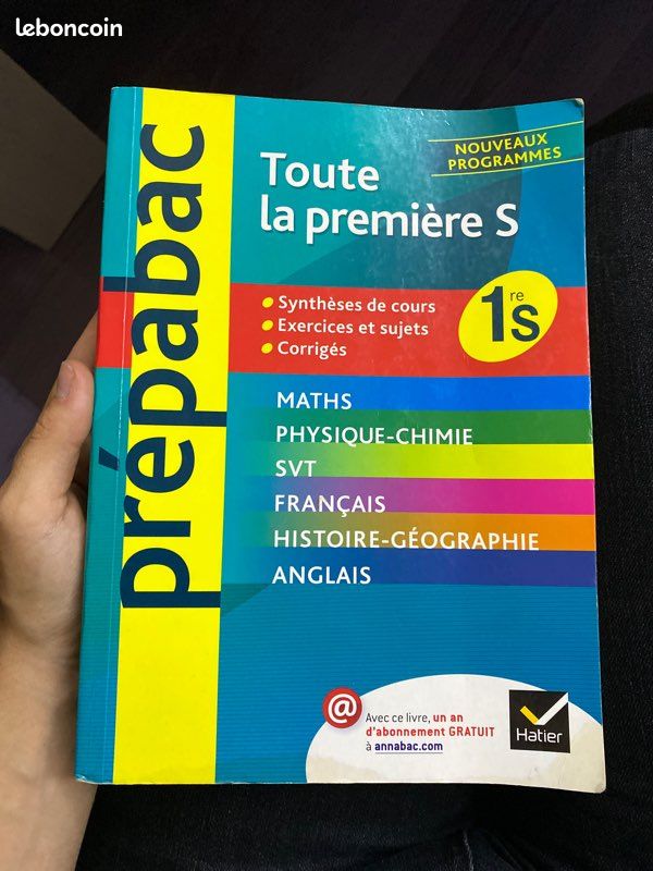 Livre scolaire toutes les matières de 1ere (image 1)