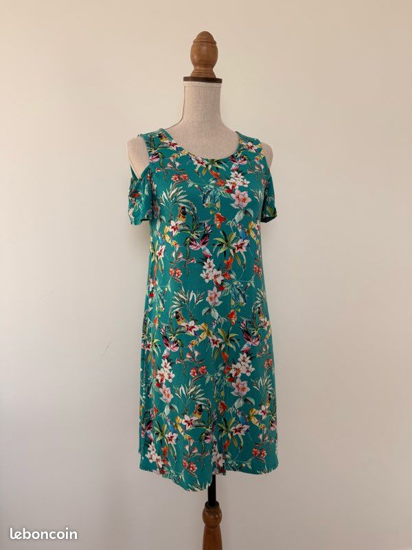 Robe fluide épaules dénudées femme camaieu M été (image 1)