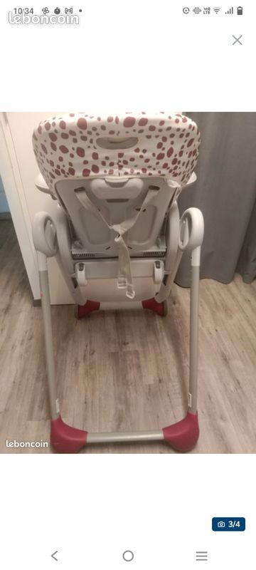Lot equipement bébé, 1 chaise chicco + table à langer & baignoire (image 3)