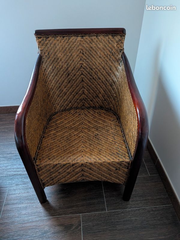 Fauteuil rotin (image 3)