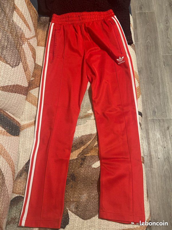 Jogging survêtement adidas rouge (image 1)