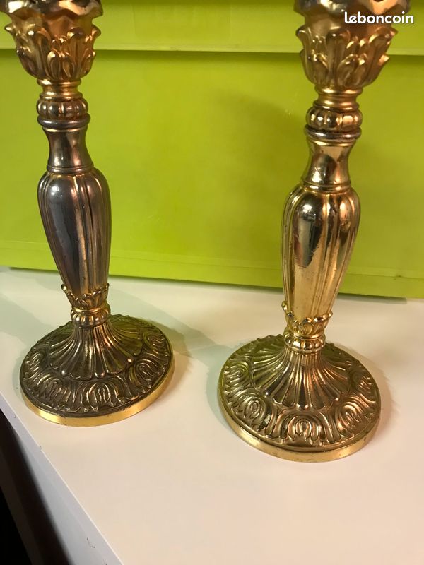 2 chandeliers en bronze (image 1)