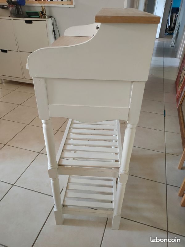 Meuble console/bureau blanc (image 2)