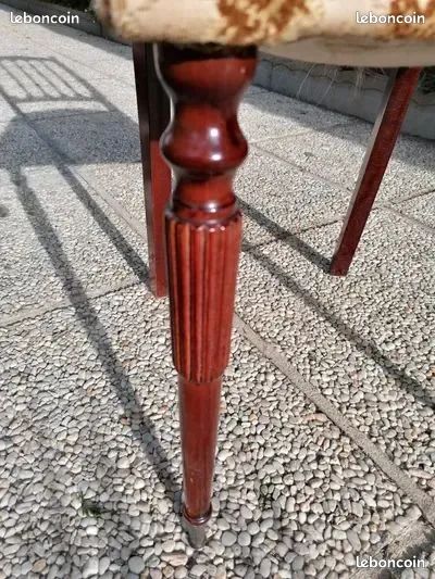 6 Chaises acajou vernis années 60-70 vintage (image 2)