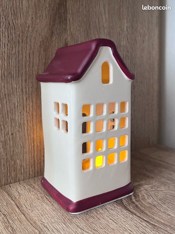 Photophore maison en céramique (image 1)