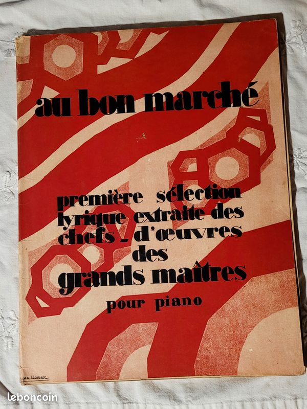 Album pour piano seul 1ère sélection - au bon marché - ancien (image 1)