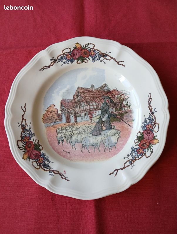 Service à dessert : Obernai Faïenceries Sarreguemines (image 9)