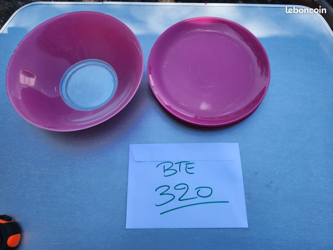 Plat à Tarte Luminarc 31 Cm – Motif Arôme Et Feuilles Rosées – Occasion