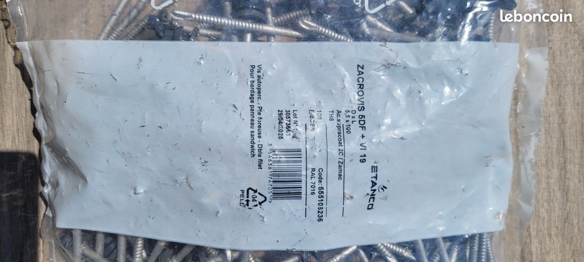 Vis autoperceuse ZACROVIS ETANCO 5.5*100 (image 1)