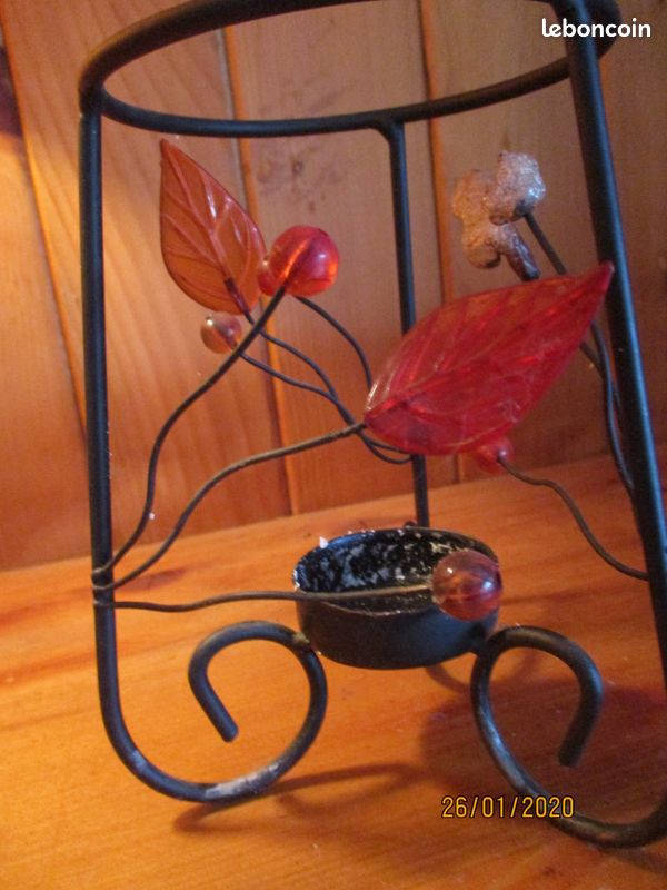 Lampe a poser socle en bois (image 7)