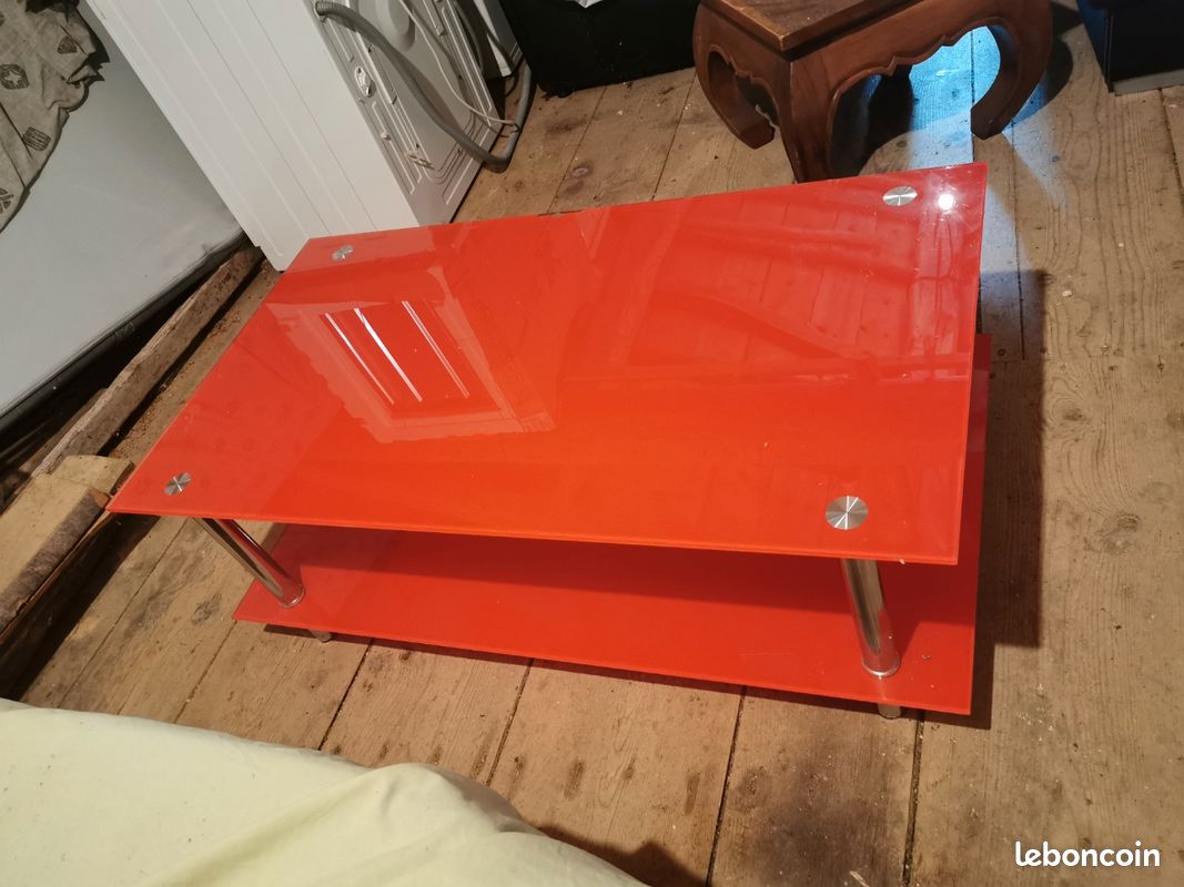 Table basse en verre (image 1)