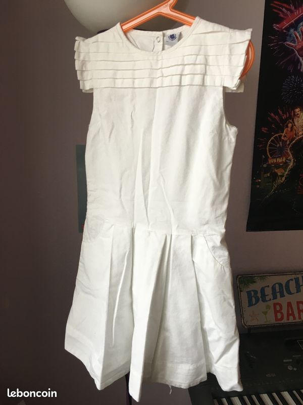 Robe blanche petit bateau (image 1)