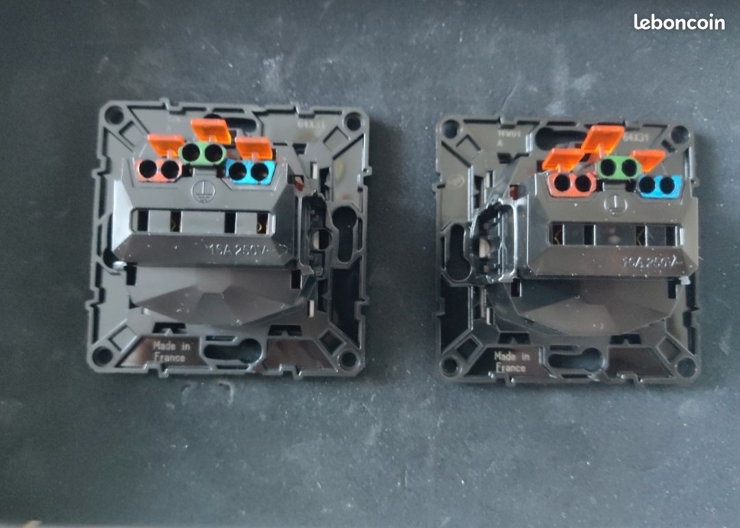 Interrupteur Arnould Espace Evolution Magnésium - Connexion Rapide, Neuf