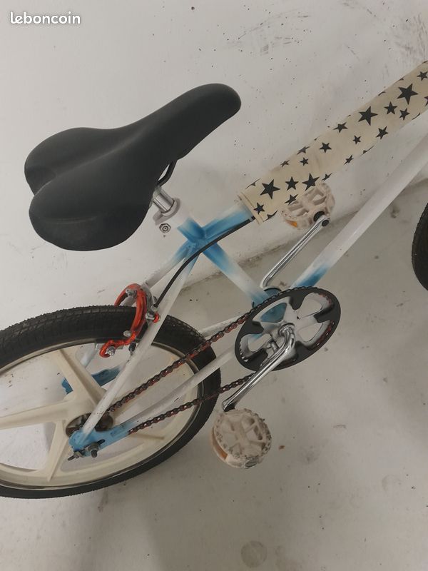 Selle BMX Vintage GT 2188, Blanche, Pour Vélo Old School Années 80/90, Look Pro Performer