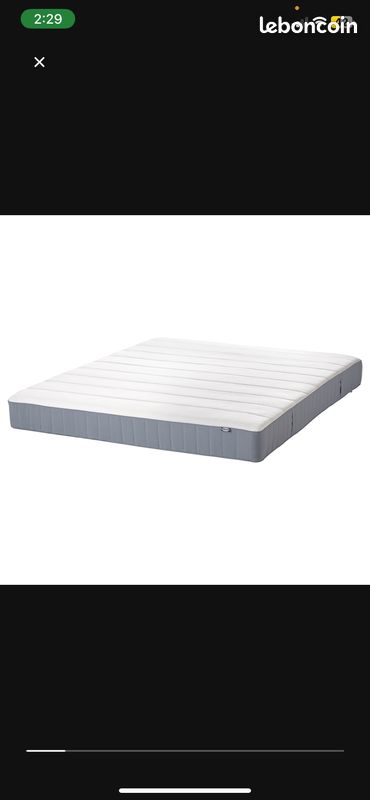 Cadre de lit MANDAL ikea + matelas VESTERÖY 140x200cm (image 4)