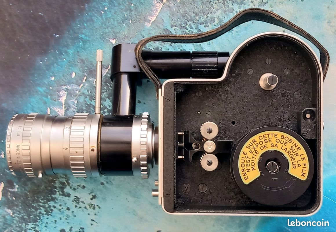 Caméra 8mm Leveque LD8 Avec Trois Objectifs Kern Et Angénieux - Vintage Française