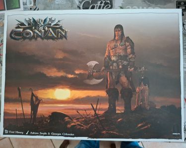 Conan jeu de plateau de Monolith, avec figurines du king pledge d