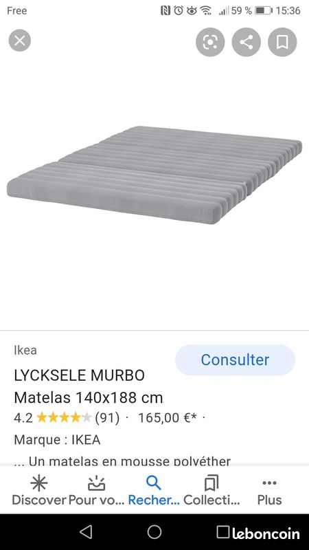 Matelas Licksese Murbo NEUF (image 3)