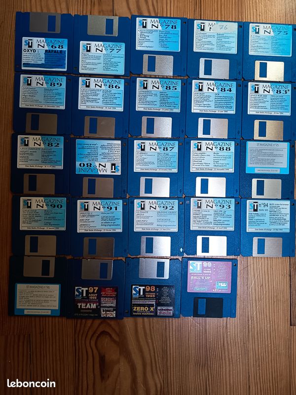 Enorme Lot De 709 Disquettes Atari St (No Amiga
