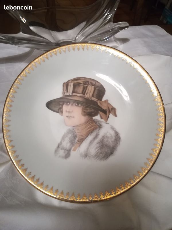 Assiette déco porcelaine Limoges (image 1)