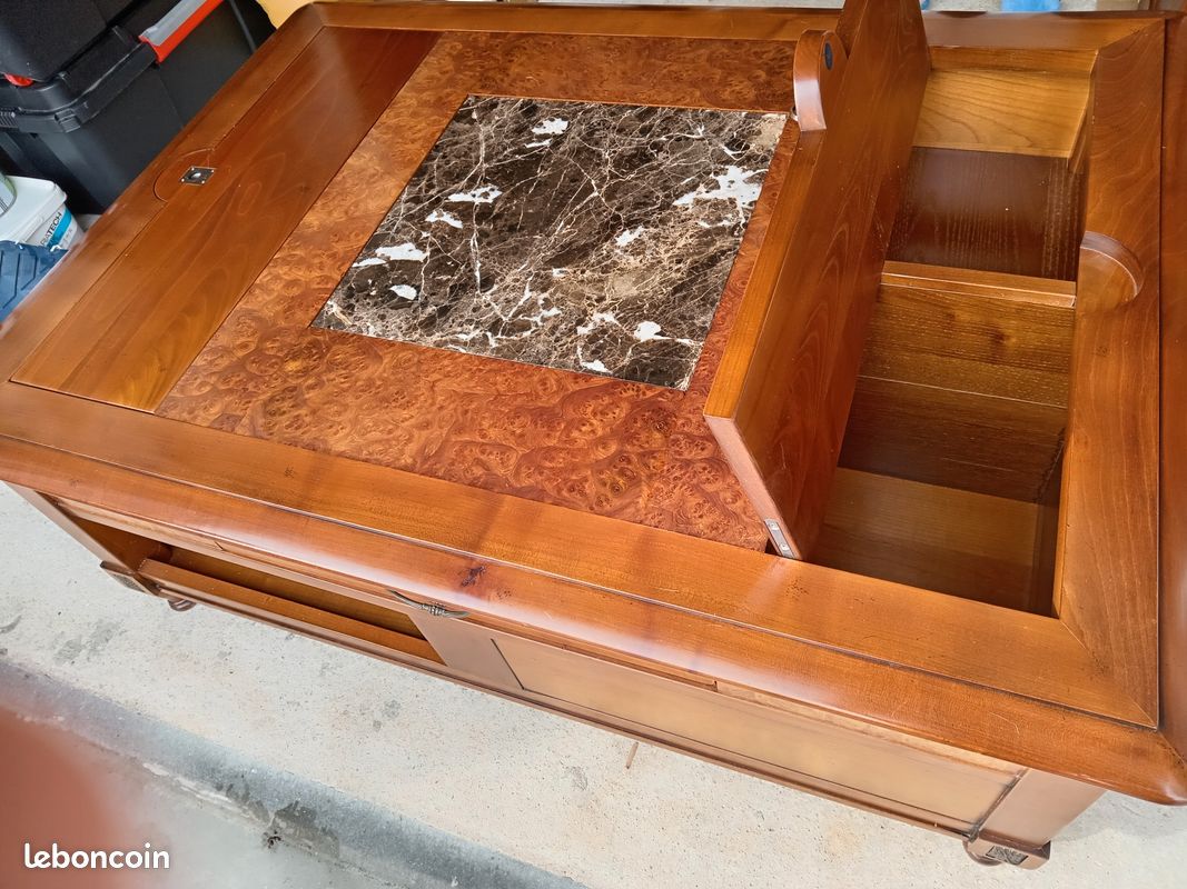Table basse merisier massif (image 1)