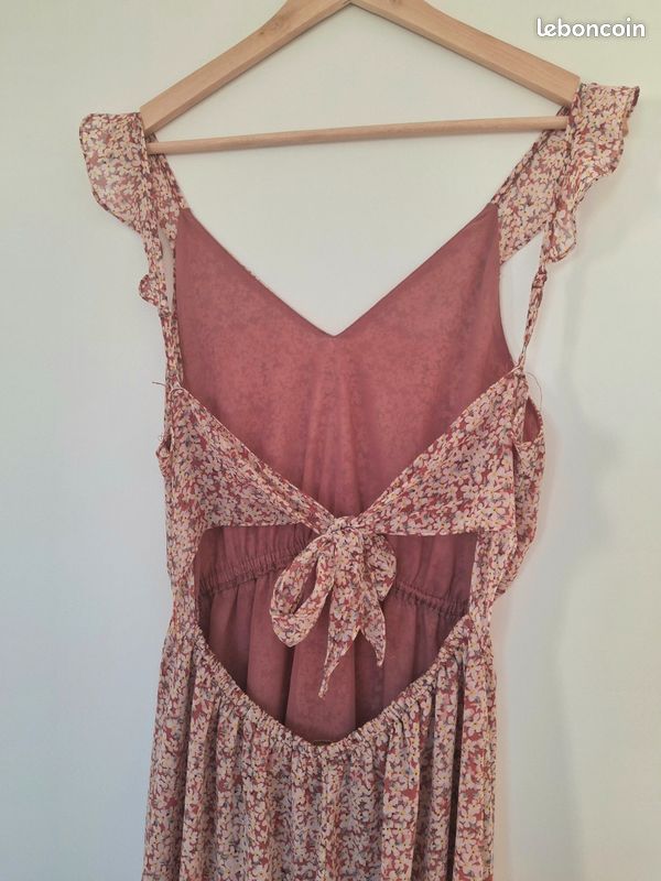 🌸 Magnifique robe longue été femme fleurie rose/terracotta Peace n'love - Taille M/L (image 9)