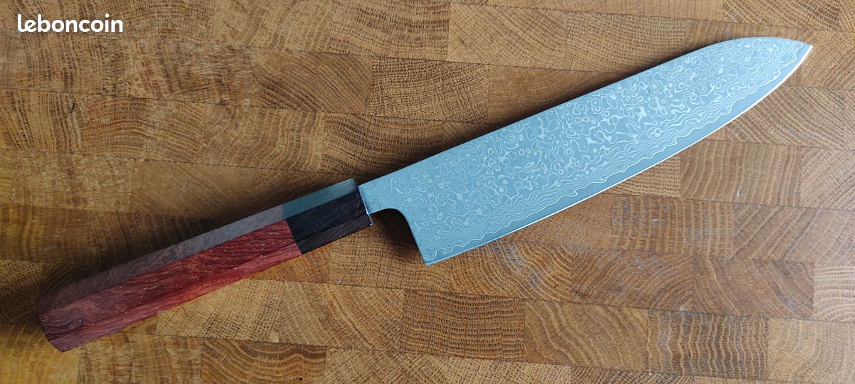 Couteau de cuisine artisanal japonais par Shosui Takeda - Gyuto Large