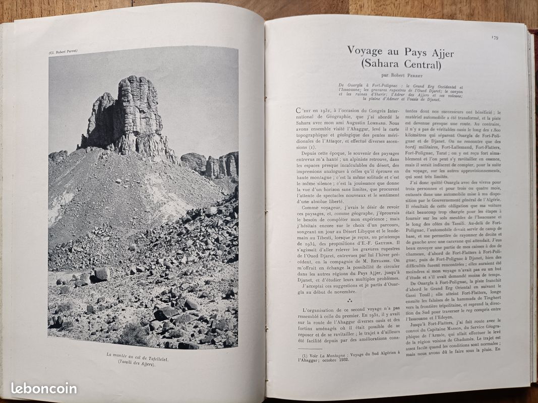 (alpinisme, pyrénéisme, spéléologie, Samivel) La MONTAGNE, revue du Club alpin français. Année 1936 complète, reliée (image 10)