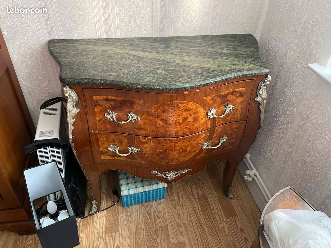 Commode avec plaque marbre (image 1)